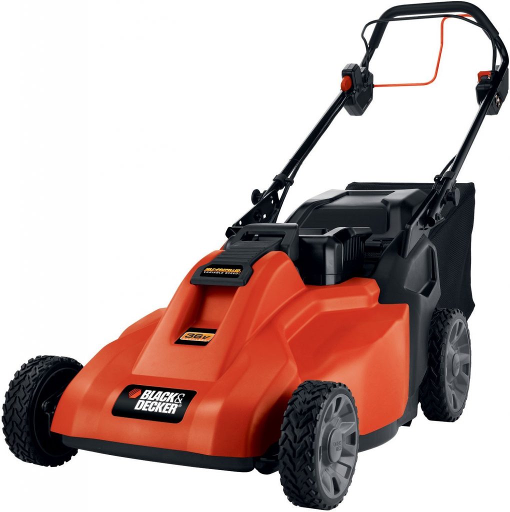 Black & Decker SPCM1936 19-Inch 36-Volt Cordless Electric Self-Propelled Lawn Mower With Removable Battery